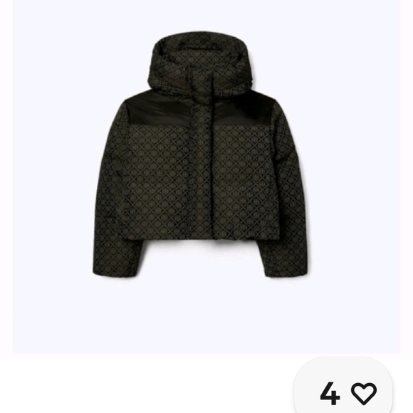 Tory Burch Jackets & Blazers - Tory Burch Black Patterned Puffer Jacket